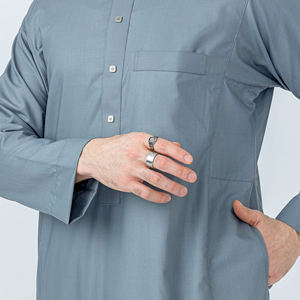 Túnica Islámica Tradicional para Hombre 2026, Transpirable, de Secado Rápido, Larga hasta el Suelo, Material de Algodón Liso, Mangas Largas, para Todas las Temporadas - Product Image 4