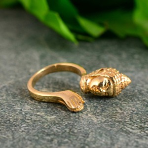 Buddha Hand <b>Adjustable</b> <b>Ring</b> Spiritual 18k Gold Plated Open <b>Ring</b> Spiritual Design Religious Womens <b>Ring</b> For Wholesale/OEM/ODM - Product Image 6