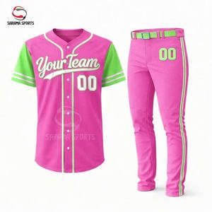 ชุดยูนิฟอร์มเบสบอลและซอฟต์บอลคุณภาพดี น้ำหนักเบา สำหรับผู้ชาย พิมพ์โลโก้ตามสั่ง ออกแบบชุดยูนิฟอร์มของคุณเอง - Product Image 1