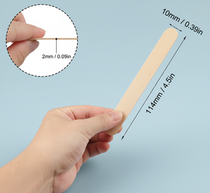 Bâtonnets de crème glacée en bois écologiques à texture fine, en bois de bouleau de qualité alimentaire pour restaurants, événements et usage domestique - Product Image 1