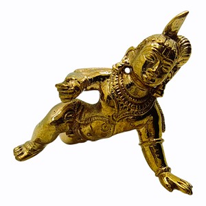 YUVA EXPORTS Decorative Brass Statue Carved Antique Finish Figurine Customized Shape Religious Art Collectible <b>Desk</b> <b>Ornament</b> for - Product Image 5