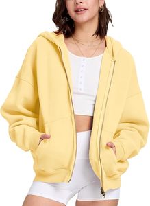 Sweat-shirts à capuche courts pour femmes en polaire, tendance, avec demi-zip et quart de zip, vêtements d'hiver avec poches - Product Image 3