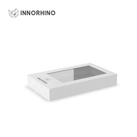 Carpeta de Papel Biodegradable con Ventana Transparente Rectangular, Laminación Mate y Grabado en Relieve para Productos de Alimentación Infantil y Cuidado de la Piel