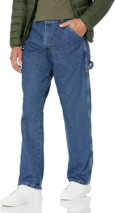 Classic Men's Canvas Carpenter <b>Jeans</b> Spandex/Cotton Drawstring <b>Elastic</b> <b>Waist</b> Casual Comfortable Pants - Product Image 3