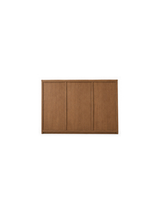 Modern Minimalist Wooden Wardrobe Hinged Doors and Brass Handles Wall Mount Bedroom Furniture 5 <b>Drawers</b> <b>6</b> Shelves Light Feature - Product Image 5
