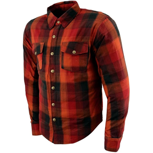Chemise unisexe en flanelle à carreaux, manches longues, en coton, séchage rapide, style automne, motif à carreaux rouge, noir et blanc, boutonnée - Product Image 3