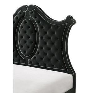 Cabecera de Cama King Moderna y Lujosa con Diseño Acolchado, Adorno de Tachuelas Intrincadas y Patrón de Diamantes, Camas Tapizadas de Lujo - Product Image 3
