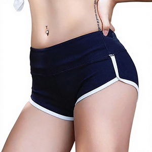 Shorts de Yoga de Cintura Alta para Mujer, Color Sólido, Transpirables, de Poliéster, Compresión Deportiva, Ajuste Atlético, Estilo Regular - Product Image 6
