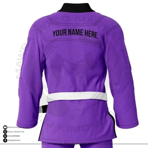 ชุดยิวยิตสูคุณภาพสูง ปักโลโก้ได้ตามต้องการ ผ้าฝ้าย 100% ทอลายเพิร์ลวีฟ ชุดฝึกซ้อมบราซิลเลียนยิวยิตสู สำหรับทุกเพศ ขายส่ง - Product Image 6