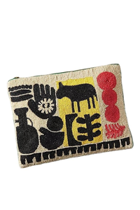 Monedero con bordado de alta calidad, perfecto para guardar efectivo, tarjetas, llaves, etc., y con cuentas de semillas cortadas, hecho por MD HANDICRAFTS. - Product Image 6