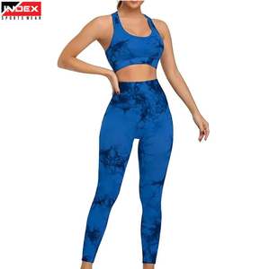 Ensemble tendance soutien-gorge et legging pour femme – Tenue de sport ultra-extensible pour yoga, gym, entraînement et course à pied - Product Image 1