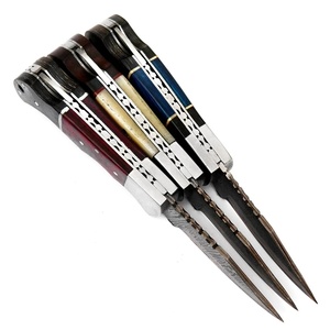 Couteau pliant artisanal en cuivre et acier Damas, manche en bois, logo personnalisé, couteau de poche OEM/ODM, couteau de camping et de chasse EDC UA - Product Image 4