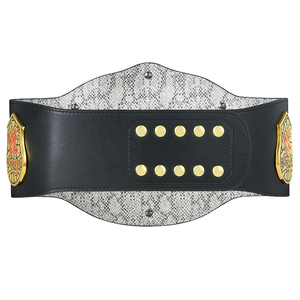 Ceinture de champion du monde poids lourd Ronpex International en laiton et cuir, étanche, unisexe, épaisseur 3 cm, pour adultes, lutte - Product Image 4