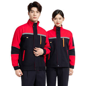 Combinaisons en coton automne-hiver pour hommes et femmes, uniformes d'usine, vêtements de travail résistants à l'usure, réparation automobile, chantiers de construction, manches longues - Product Image 2