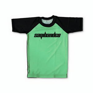 Saqibandco Rashguard MMA Vert et Noir Unisexe à Séchage Rapide pour Adultes – Tenue d'Entraînement pour Arts Martiaux Mixtes - Product Image 1
