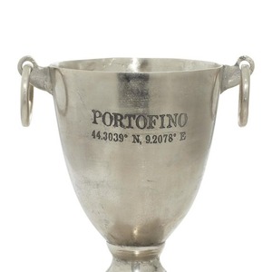 Seau à glace Portofino, design méditerranéen rond, résistant à la rouille, pour les fêtes - Product Image 1