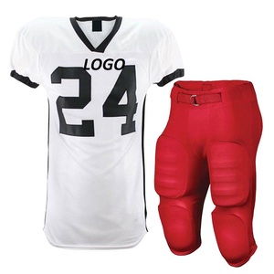 Camiseta de Fútbol Americano Retro Personalizada con Cuello en V, Diseño de Parches a Rayas, Camisetas de Fútbol, Ropa Urbana, Conjuntos de Uniformes de Fútbol Americano - Product Image 4