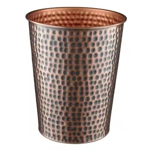 Black Cylindrical Metal Waste <b>Bin</b> Open Top Simple Style Indoor Waste <b>Bin</b> for Household Use Trash Can - Product Image 4