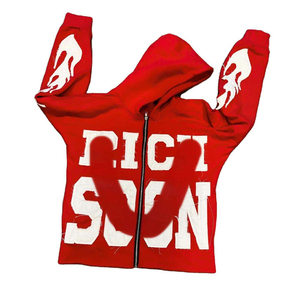 เสื้อฮู้ดดี้ปักลายคุณภาพสูงแบบ OEM ซิปหน้า ปักโลโก้ตามสั่ง เนื้อผ้าหนา 100% คอตตอนหวีอย่างดี สไตล์ลำลองสำหรับผู้ชาย เสื้อฮู้ดดี้แนวสตรีทแวร์ - Product Image 5