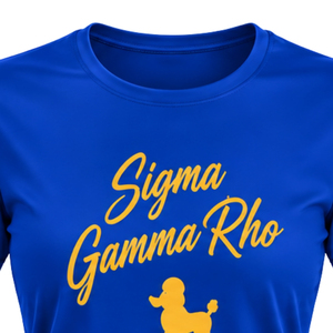 Camiseta de Entrenamiento Sigma Gamma Rho para Mujer, Personalizada, con Cuello Redondo, Manga Corta, Deportiva, para Gimnasio, Venta al Por Mayor - Product Image 3
