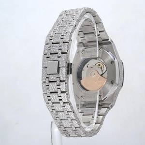 Montre mécanique de luxe à bracelet rond sertie de diamants Moissanite, édition limitée, pour la mode Hip Hop et streetwear - Product Image 4
