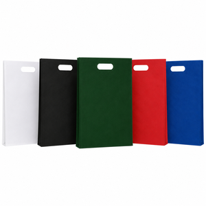 Dark <b>Green</b> Heavy-Duty Non-Woven <b>Silk</b> Carry Bag with D Cut Custom Printed Promotional Tote for Retail Business Supply - Product Image 4
