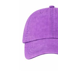 Casquette de baseball en coton lavé violet lavande, unie, réglable, unisexe, décontractée, sportive, respirante, confortable, qualité supérieure - Product Image 3