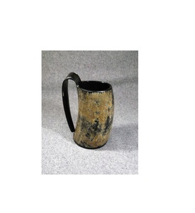 Tazas medievales funcionales con forma de cuerno, diseñadas para uso diario, ligeras, de aspecto auténtico, para amantes de la cerveza. - Product Image 3