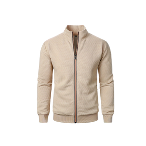 Autumn Spring Fall <b>Summer</b> Regular Vintage Style OEM Service Available Safari Classic <b>Men's</b> Casual Coat, Jacquard Zip Up Hoodie - Product Image 4