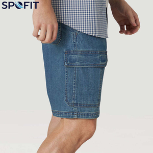 กางเกงยีนส์ขาสั้นคุณภาพสูงขายดีที่สุดจากโรงงานผู้ผลิต กางเกงยีนส์ขาสั้นผู้ชายสั่งทำพิเศษ กางเกงยีนส์ขาสั้นสตรีทแวร์ กางเกงยีนส์เดนิมสำหรับเด็กผู้ชาย - Product Image 4