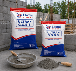Escoria Granulada para Fabricación de Concreto 1MT Material Mineral Origen Gujarat Laxmi Blocks Suplemento Ultra + GGBS Blast - Product Image 6