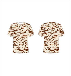 เสื้อยืดแขนสั้นลายจุดสำหรับผู้ชาย พิมพ์ลายแบบซับลิเมชั่น ระบายอากาศได้ดี ทรงปกติ คอกลม สไตล์ลำลอง - Product Image 4