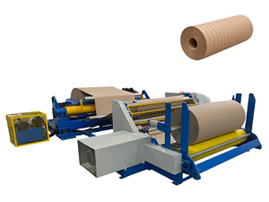 Rouleau de papier kraft 120 g/m² - 600 g/m² avec découpe et rembobinage automatiques pour la production de tubes et de mandrins en papier - Product Image 1
