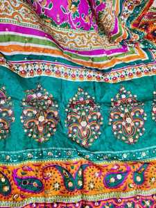 6. Fashion <b>scarves</b>, <b>shawls</b> & hijab <b>Traditional</b> Women <b>Shawl</b> Hand Embroidered Custom Design Mirror Work Festive Wear By AM IMPEX S - Product Image 5