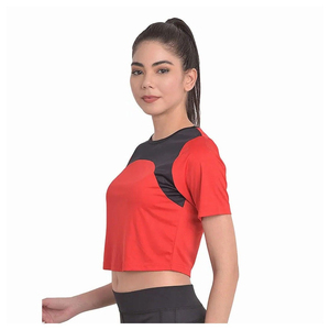 2025 Women <b>Crop</b> <b>Top</b> T Shirt Breathable Blank Custom Cotton Solid Color Short Sleeve Ladies <b>Crop</b> <b>Top</b> T Shirts - Product Image 3
