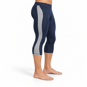 Legging Capri pour homme : Performance flexible, construction respirante et confort sécurisé pour l'entraînement et l'exercice sportif - Product Image 5