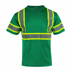 เสื้อยืดสะท้อนแสง Hi Vis สำหรับผู้ชาย เสื้อทำงานเพื่อความปลอดภัยที่มองเห็นได้ชัดเจน น้ำหนักเบา ระบายอากาศได้ดี เหมาะสำหรับงานก่อสร้างและงานจราจร - Product Image 1