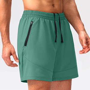 Shorts de jogging décontractés pour homme en polaire à séchage rapide, en polyester, avec taille élastique, pour la gym, la course et le sport - Product Image 2