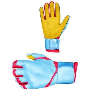 Gants de frappe de baseball avec logo personnalisé, gants de baseball pour hommes, gants de softball en cuir, vente en gros - Product Image 4