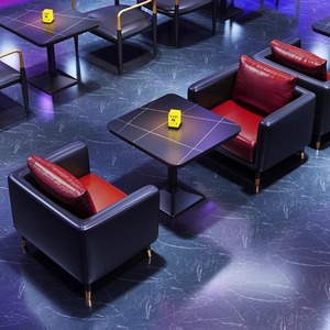 Taburetes de <span class=keywords><strong>bar</strong></span> y cabina modernos rojos y negros, conjunto de muebles de lujo para hotel, hogar, bares, <span class=keywords><strong>tabernas</strong></span> y espacios para eventos - Product Image 1