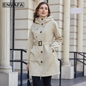 Gabardina de Lujo de Diseñador, Gabardina Cortavientos, Logotipo Personalizado OEM ODM, Gabardina de Invierno para Mujer, Gabardina Larga al por Mayor - Product Image 6