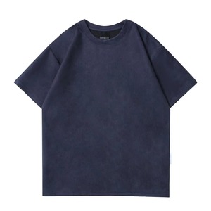 Camiseta Casual Extra Grande de Color Sólido Vintage para Hombre, 100% Algodón, Manga Corta, Antiarrugas, Secado Rápido, Ecológica y Transpirable - Product Image 4