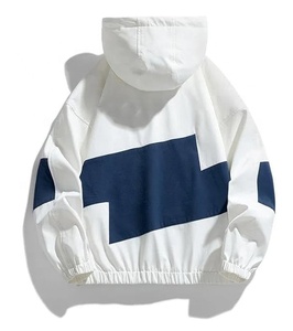Veste coupe-vent pour homme, color block, imperméable, 100% polyester, décontractée, pour l'extérieur, style streetwear, en nylon, coupe-vent, 2026 - Product Image 4