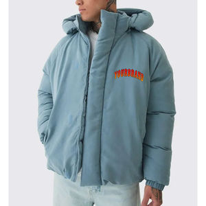 Chaqueta Acolchada con Capucha Personalizada para Hombre, Chaqueta Parka de Invierno de Alta Calidad, Transpirable y Sostenible, Talla Grande, con Cierre de Cremallera - Product Image 4