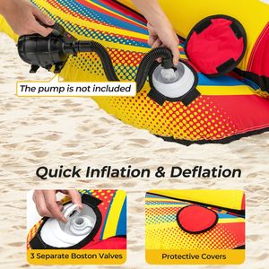 Gommone Gonfiabile Trainabile per 1 o 2 Persone, Tipo Banana Boat, per Avventure in Barca - Product Image 5