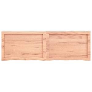 Mueble de baño de madera maciza marrón claro de 47.2"x15.7"x(0.8"-1.6") con encimera con tratamiento de luz - Product Image 4
