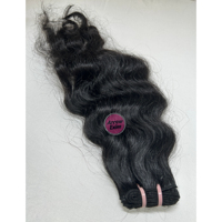Extensions de cheveux humains vierges indiens Remy Arrow Exim 12A de qualité supérieure, sans nœuds, tissage simple, double trame, style noir
