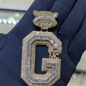 Hot Sale Iced Out <b>Silver</b> Hip Hop Diamond Pendant Diamond Pendant 925 Sterling High Quality Fine Jewelry Pendants & <b>Charms</b> - Product Image 1
