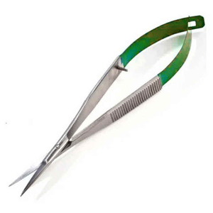 Ciseaux à cuticules professionnels en acier inoxydable à lame incurvée tranchante, manche en acier, logo personnalisé, pour soins des ongles, usage en salon, précision - Product Image 5