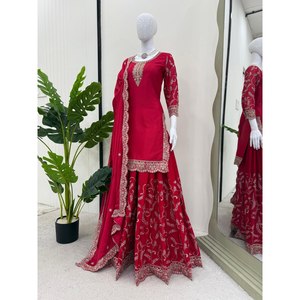 Conjunto de traje de fiesta para mujer con hilo y traje elegante de trabajo de secuencia - Product Image 5